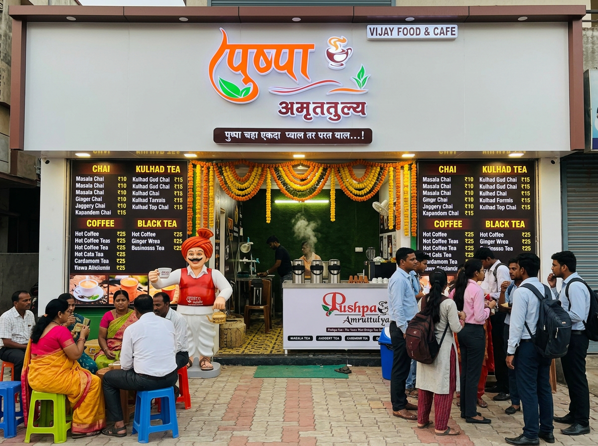 Pushpa Amruttulya franchise shop